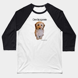 Apricot Blonde Cockapoo Dog Baseball T-Shirt